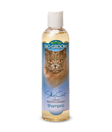 Bio-Groom Silky Cat Tearless Protein-Lanolin Cat Shampoo 8oz - 8 oz.